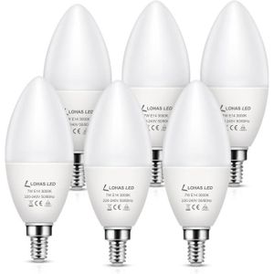 AMPOULE - LED Lohas Ampoules Led E14 C37,7W E14 Bougie Led, Équi