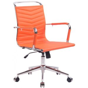Fauteuil De Bureau A Roulettes En Simili Cuir Orange Hauteur Reglable Avec Accoudoirs Bur10306 Achat Vente Chaise De Bureau Soldes Sur Cdiscount Des Le 20 Janvier Cdiscount