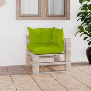 Salon bas de jardin Cdiscount's choix| Canapé d'angle palette de jardin avec coussins Bois de pin |Matériaux haute qualité®MZPQWA®