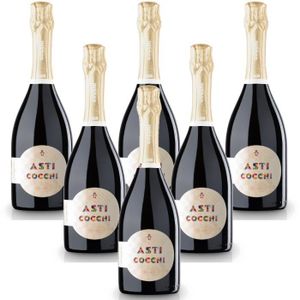 PETILLANT - MOUSSEUX vin mousseux italien Asti DOCG Cocchi 6 bouteilles
