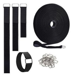 VELCRO - Attache câble scratch 45x600mm - Noir - Lot de 10 (Neuf