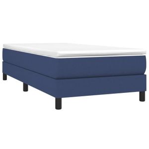 SOMMIER Sommier à ressorts de lit Bleu - DRFEIFY - 90x190 cm - A ressorts - Pieds inclus