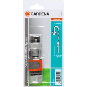 TUYAU - BUSE - TÊTE Kit d'arrosage pour robinet intérieur GARDENA - Diamètre 15 mm - 1 raccord - 1 adaptateur - 1 nez de robinet