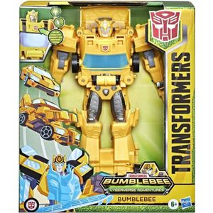 FIGURINE - PERSONNAGE Transformers - Bumblebee Cyberverse Adventures Dinobots Unite Roll N' Change - Figurine Bumblebee de 25 cm - dès 6 ans