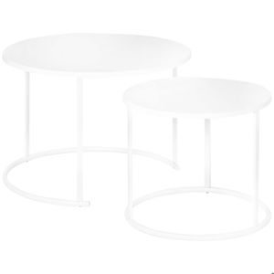 TABLE GIGOGNE Tables Basses Rondes gigognes empilables de Jardin