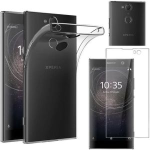 XMTN Sony Xperia XA2 5.2 Protection Écran,3D Incurvé Couverture Complète Verre Trempé Protecteur d'Écran de Dureté 9H pour Sony Xperia XA2 Smartphone Transparente 