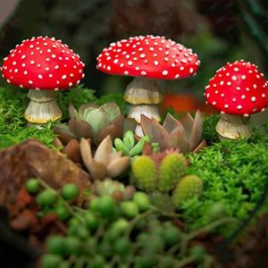 Décor de jardin créatif simulation cadeau artificiel statue champignon  résine maison 🙂