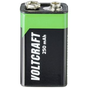 PILES VOLTCRAFT 6LR61 SE Pile rechargeable 6LR61 (9V) NiMH 250 mAh 8.4 V 1 pc(s)