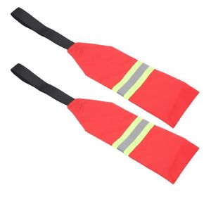 KAYAK Drapeau d'avertissement pour kayak - ZERONE - Oxford - Blanc - Bandes réfléchissantes