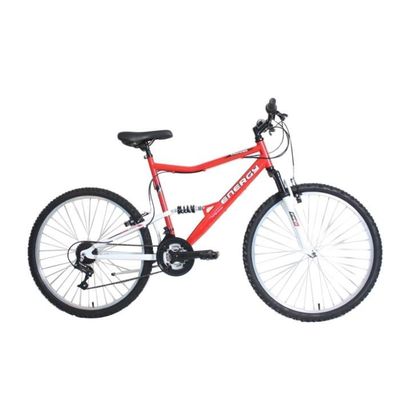 DENVER Velo Tout Terrain 26 Fourche Suspendu en Acier 18 Vitesses Freins Vbrake Rouge Cdiscount Sport