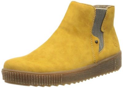 Rieker Bottines Chelsea Femme Y6461 - Bottines Confortables à Zip, Semelle Souple Et Talon 3.5 Cm