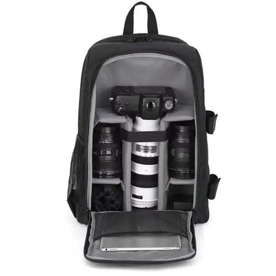 JAKAGO Sacoche antichoc pour appareil photo reflex numérique sans miroir avec séparateurs réglables pour appareil photo Canon Nikon Sony, Noir, Réglable, compact, pliable, portable