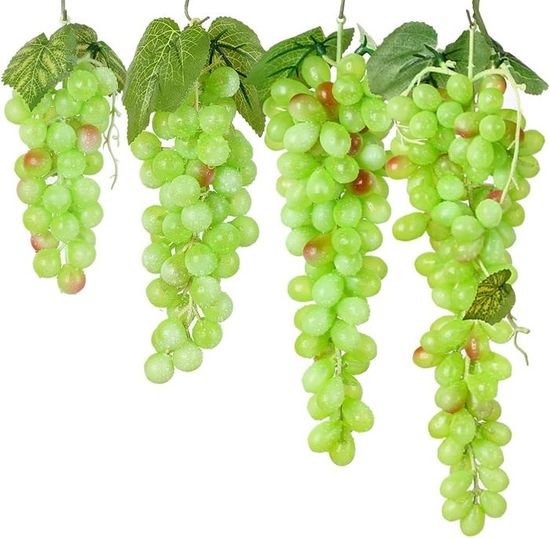 Grappes De Raisins Artificiels - Décoration Réaliste Pour Intérieur/Extérieur, Maison & Jardin (3 Couleurs)