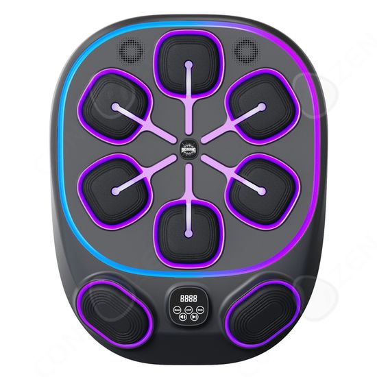Music Boxing Machine - Punching Ball électronique Avec Lumières LED, Bluetooth, 11 Vitesses