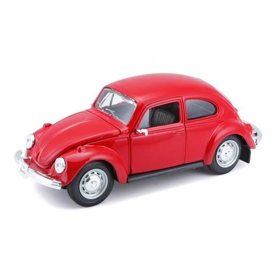 Voiture miniature - MAISTO - Volkswagen Coccinelle 1/24ème - En métal - Rouge - Garçon
