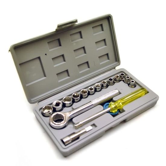 Coffret De 51 Douilles à Cliquet 1/4" - Métrique Et SAE - Garantie à Vie (Neuf)