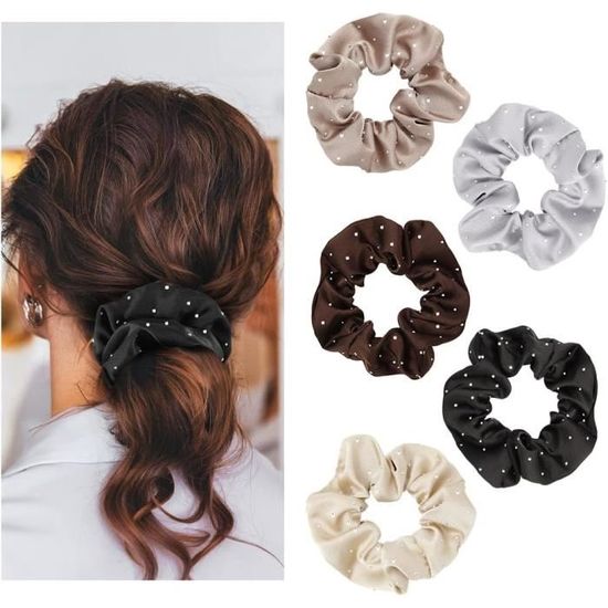 Lot De 5 Bandeaux Cheveux Fins Cuir – Noir, Marron, Blanc Pour Femmes & Filles