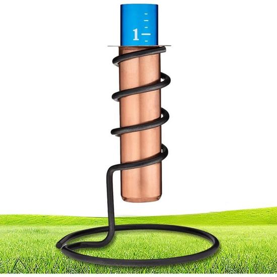 DanDiBo Plug pluviomètre en métal météo grenouille 140 cm grenouille jardin plug pluviomètre