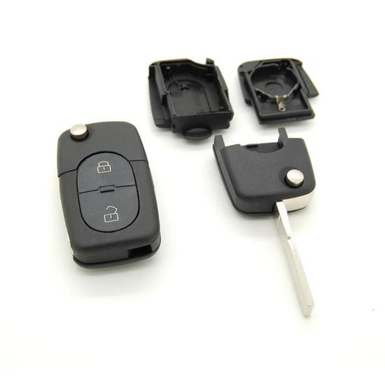 2 Pièces Touche De Clé Audi, Touche 3 Boutons A3 Pour Audi A2