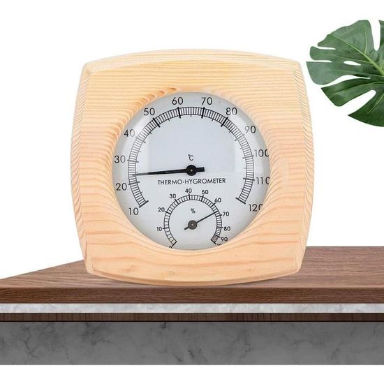 Thermo-hygromètre - Inox - 2 En 1 - Mesure Température 10-120°C