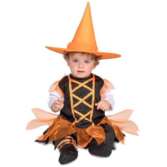 Deguisement Bebe Sorciere Orange Halloween Taille 7 A 12 Mois Sorcieres Cdiscount Jeux Jouets