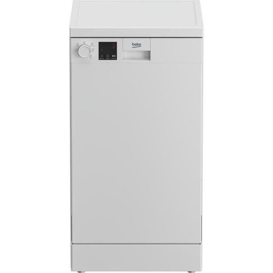 Lave-vaisselle pose libre BEKO DVS05024W - Moteur standard - 10 couverts -  L45cm - Blanc - 49dB - Cuve inox - Cdiscount Electroménager