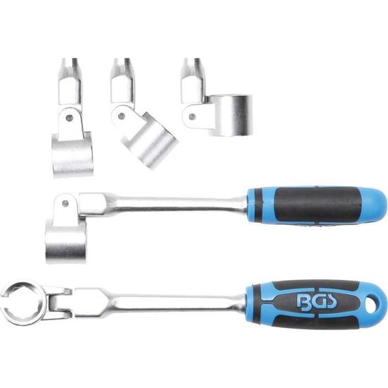 Clé à Douille Articulée YATO Pour Sonde Lambda 22mm - Double Format 6 Et 12 Pans, Longueur 270mm, Acier CrV
