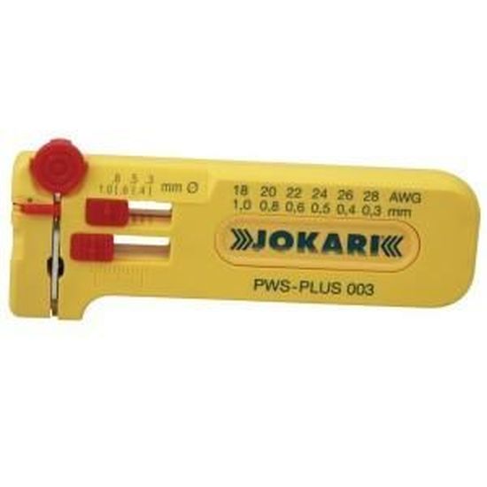 Dénudeur de câble de précision - JOKARI - Ø 0.25-0.80mm - Jaune - Cdiscount  Bricolage