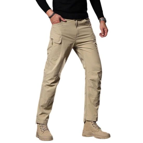 Pantalon Cargo Homme Tactique Militaire Avec De Nombreuses Poches