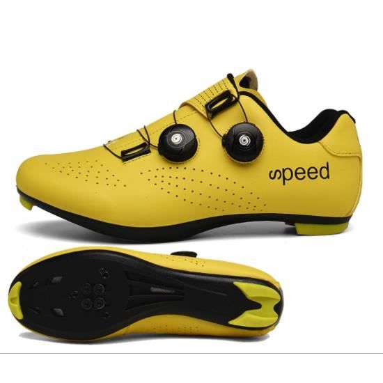 Chaussures de vélo route Décolorer Homme Jaune Respirant