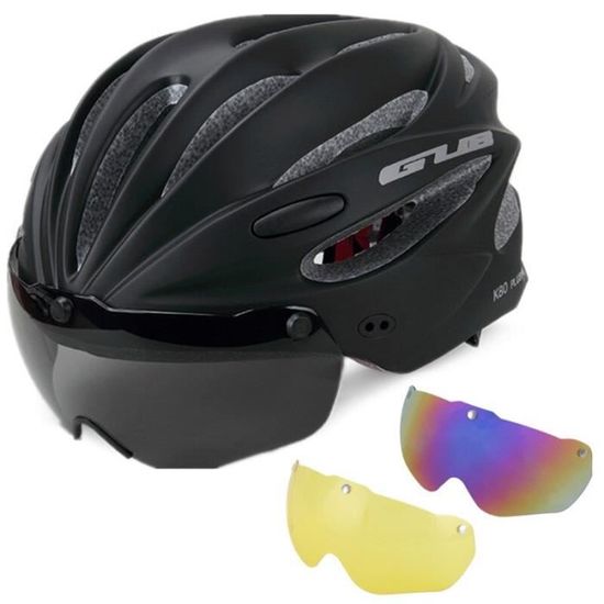 Casque de vélo avec lunettes magnétiques coupe-vent - GUB K80 Plus