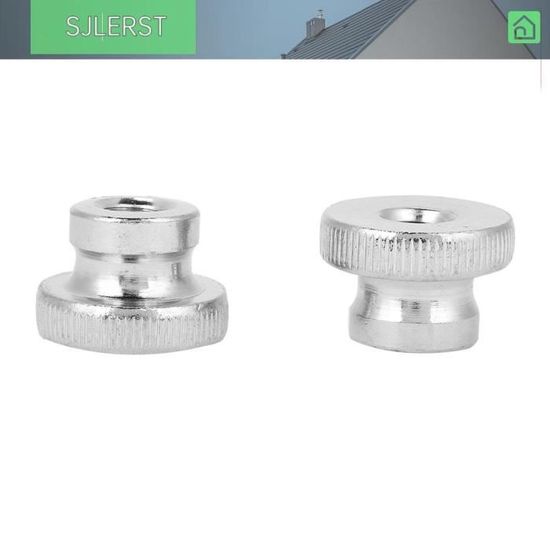 20 écrous à Lame à Ressort M6-1.0 – Acier Carbone Nickelé, Pour Profilés Aluminium Et Assemblages Modulaires