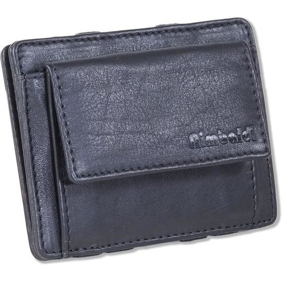 Sac Banane Serveur En Cuir Nappa - Noir - Environ 22x15x4 Cm - Porte Portefeuille De Serveur, Bloc-notes, Stylos - Idéal Restauration