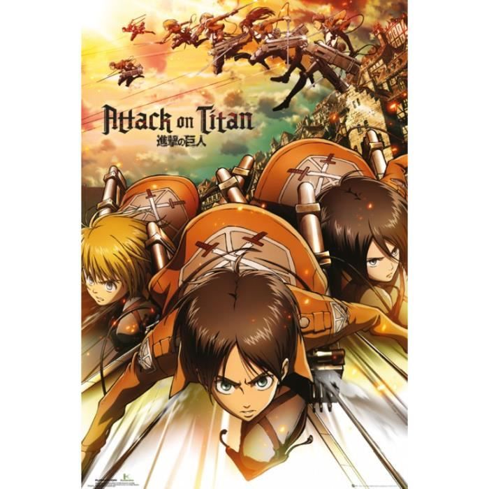 L Attaque Des Titans Poster Attack 91 x 61 cm Achat L Attaque Des Titans Poster Attack 91 x 61 cm Achat