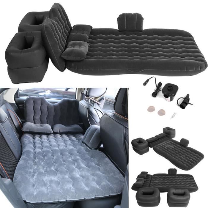 Voiture Voyage Matelas gonflable Air Lit Seat Camping Universal SUV Retour Couch Noir