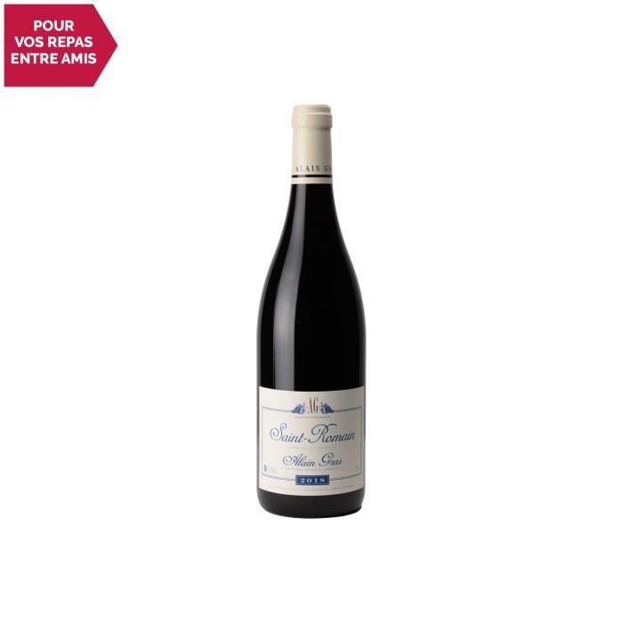 Saint-Romain Rouge 2018 - 75cl - Domaine Alain Gras - Vin AOC Rouge de Bourgogne - Cépage Pinot Noir