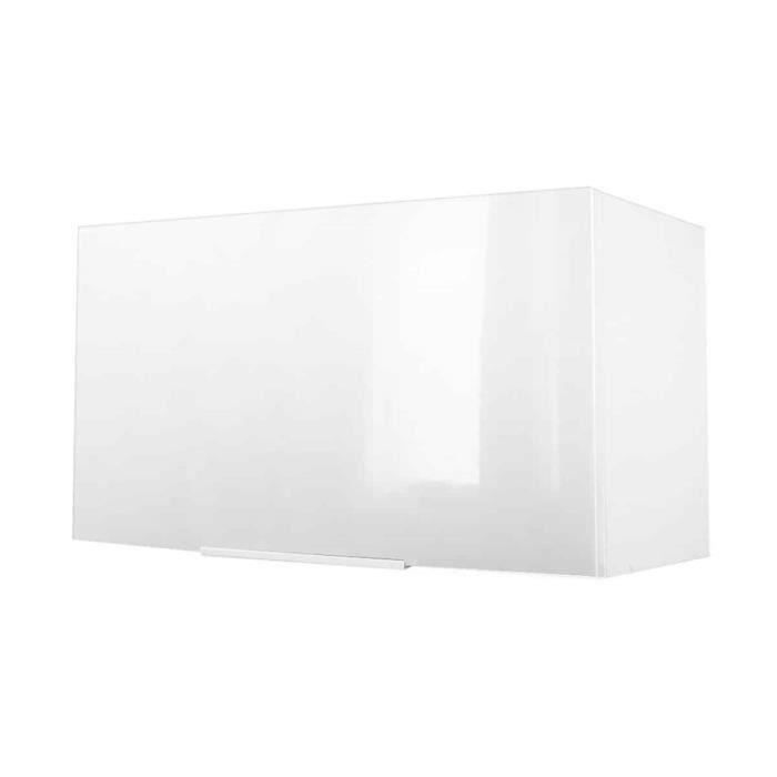 Meuble de cuisine haut sur hotte - 60cm - Blanc - Élément séparé