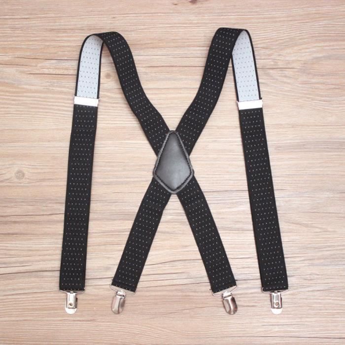 Noir marine Dot design Gents Mens 3.5cm Suspenders Bretelles réglables élastique sauvage BHP81113329BK_911