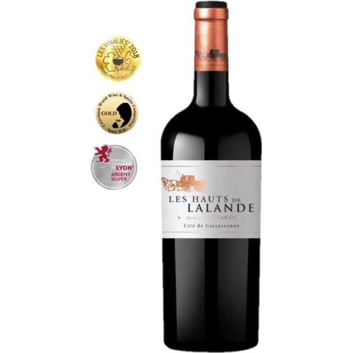 Vin Rouge IGP Cité de Carcassonne - 6 Bouteilles - Les Hauts de Lalande - Domaine Lalande