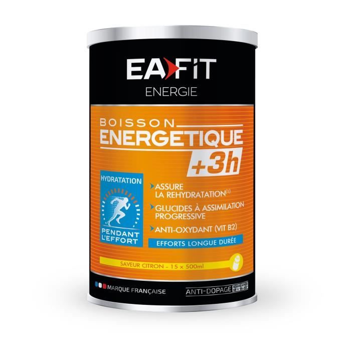 Eafit Boisson Energétique +3H Goût Citron 500g
