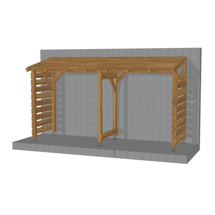 Kit Buches 4m - Couvert - Sans fond - Cl3 Marron - Jardinatoire