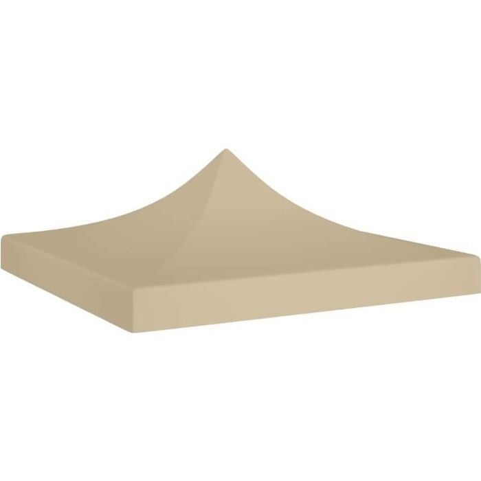 Star® Toit de tente de réception Professionnel - Toile de Tonnelle 3x3 m Beige 270 g-m² Pour Extérieur Terrasse Jardin Patio 8922