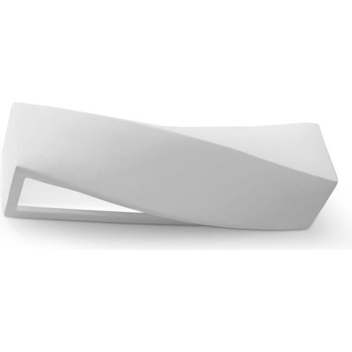 Applique Murale Céramique SIGMA E27 Lampe Murale Moderne Boho Design pr Chambre Salon Escalier Couloir - Blanc