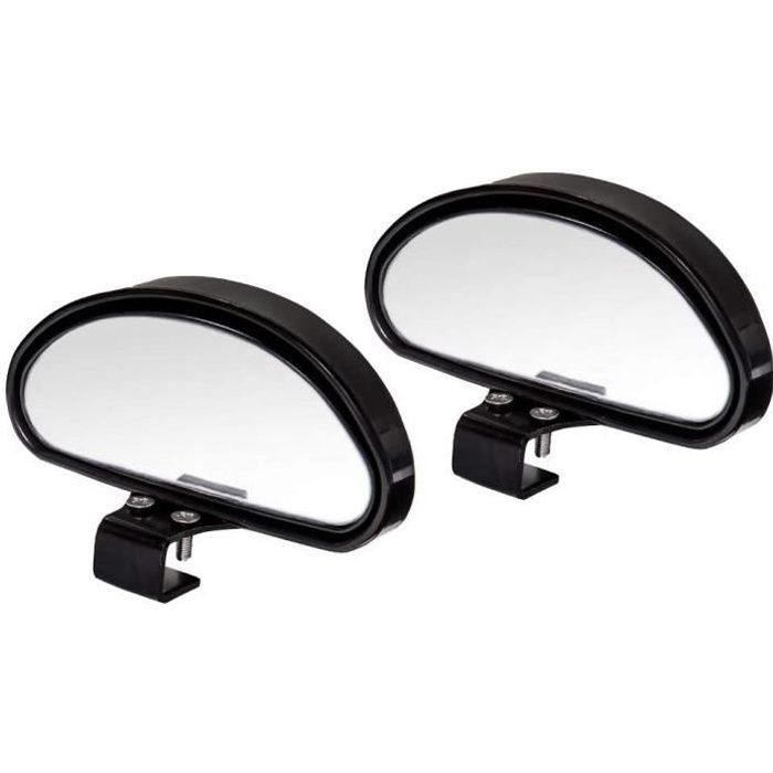 Conduite Accompagnée D'angle Mort RéTroviseur Conduite Accompagnée pour Tous Les Voitures Miroir Convexe Angle réglable (2Pcs)