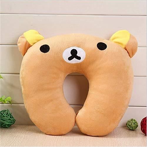 Oreiller de Voyage Enfant Bébé Support de Cou et Calé-Tête Coussin de Cou pour Sommeil Siège Voiture TGV Avion, Ours