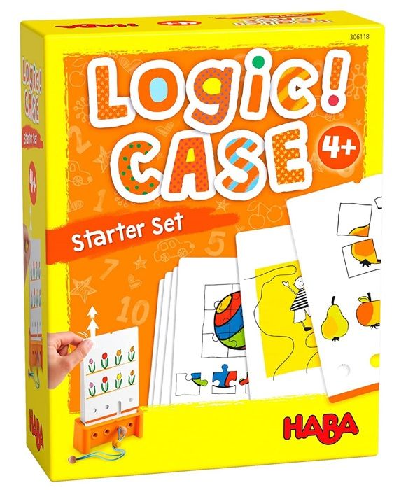 HABA - LogiCASE Starter Set 4+ - Jeu d'Énigmes pour Réflexion Logique et Concentration - 77 Énigmes par Kit - Enfants 4 ans et +