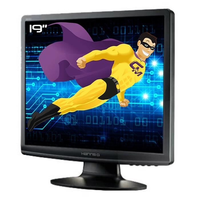 Ecran Plat PC 19- HANNSG HA191DPB HSG1097 LCD TFT VGA DVI Audio VESA 1280x1024