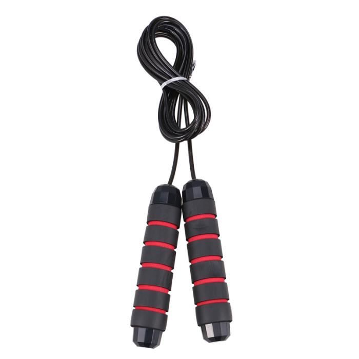 Corde à sauter à à Fitness Boxe Sauter Poids Fil à Accessoires de sport pour entraînement de gymnastique (noir CORDE A SAUTER