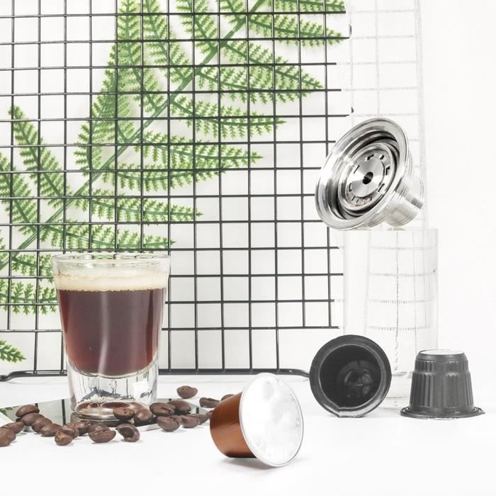 Adaptateur pour capsule de café réutilisable Nespresso Vertuoline pour filtre Nespresso