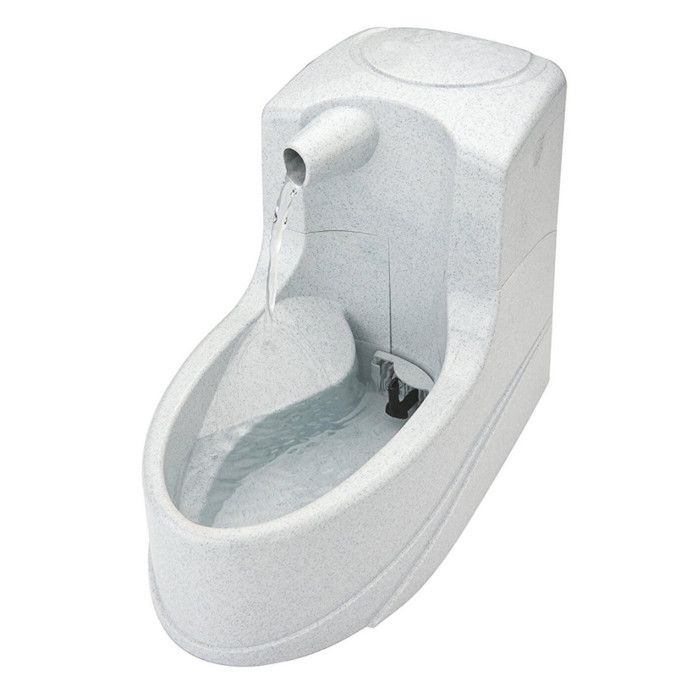 PetSafe - Petite Fontaine à Eau pour Chat et Petit Chien Drinkwell Mini 1.2L & Lot de 3 Cartouches Filtrantes de Rechange Drinkwell